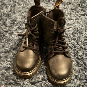 Dr. Martens kid black boots